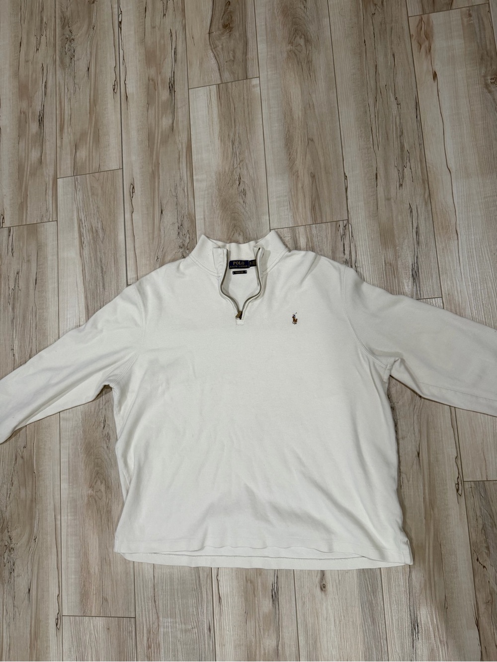 Polo by Ralph Lauren Cream Half-Zip Pullover